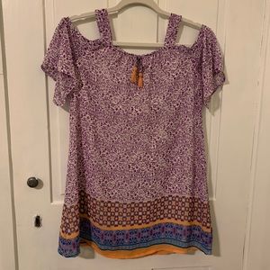 Girls Purple tunic with design